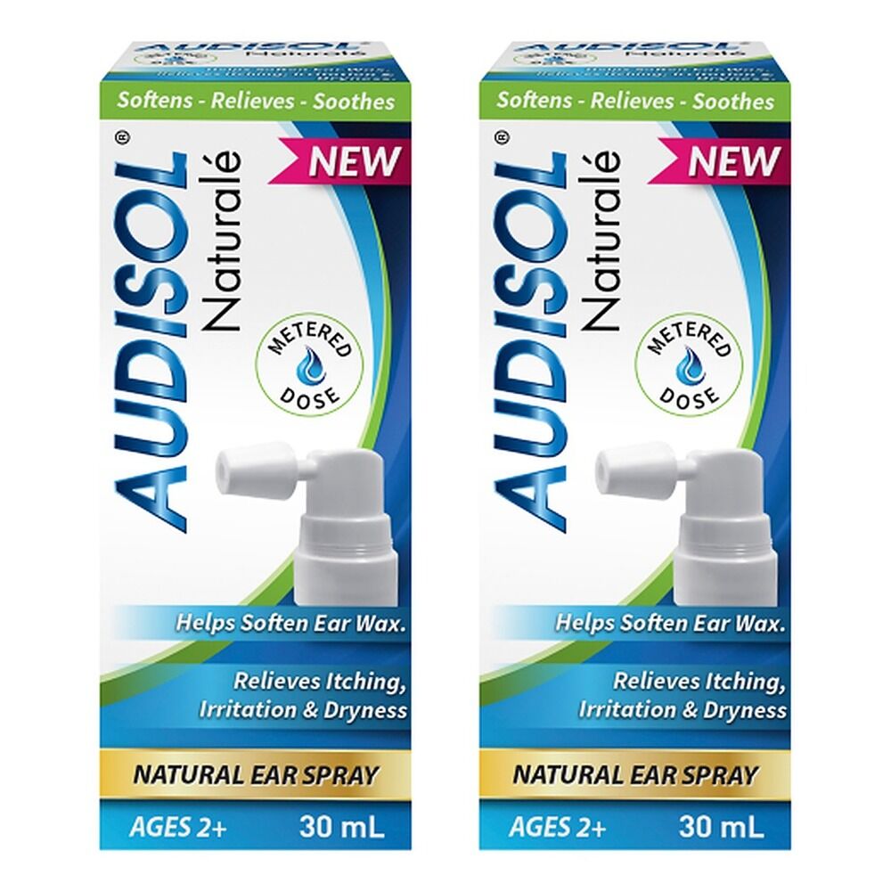 Audisol Naturale Natural Ear Spray 30mL Pack of 2