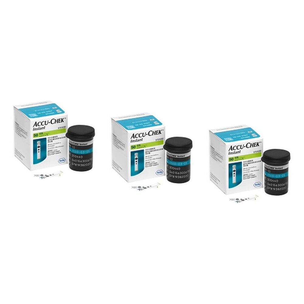 Accu-Chek Instant S Blood Glucose Test Strips 50 Pack Bundle of 3