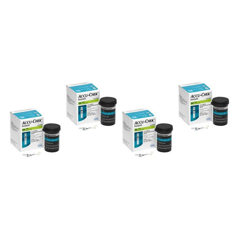 Accu-Chek Instant S Blood Glucose Test Strips 50 Pack Bundle of 4