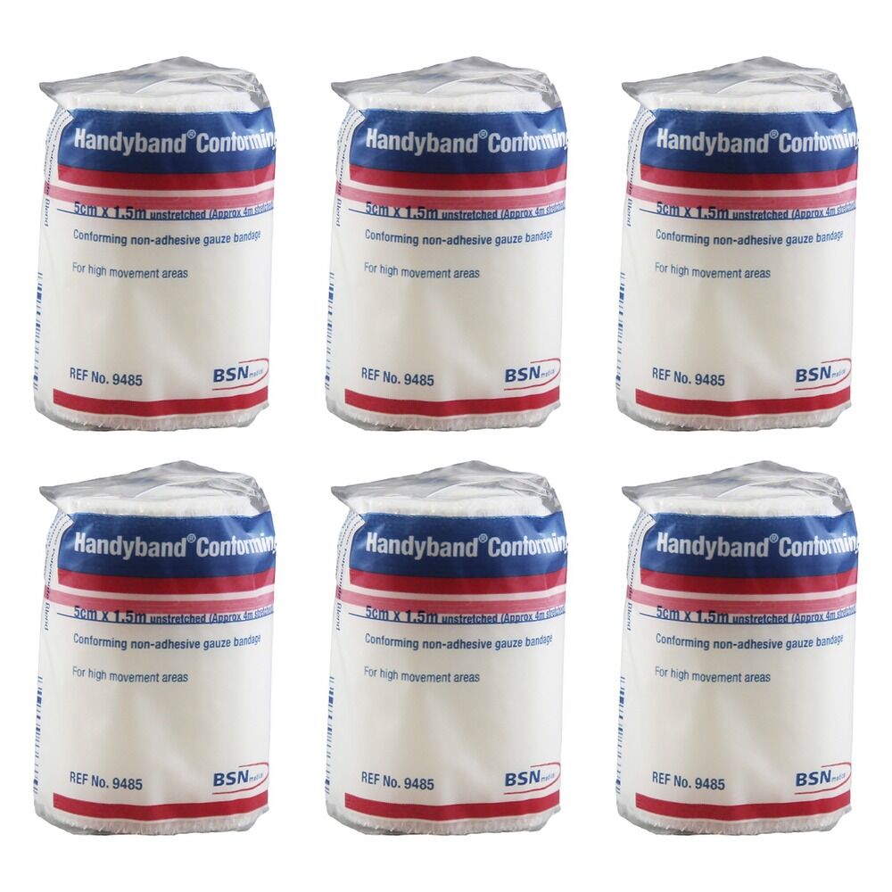 HANDY Handyband Easifix K Retention Bandages 5cm x 1.5m Pack of 6