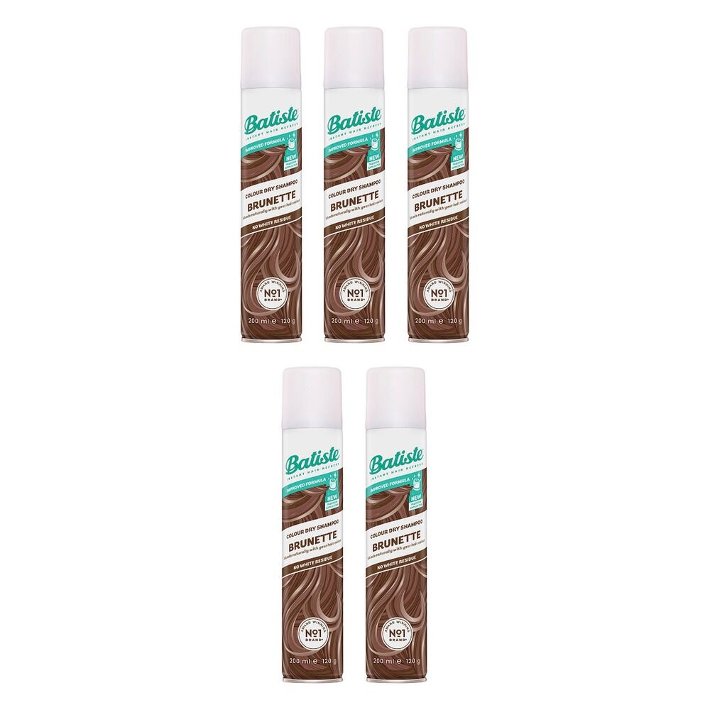Batiste Beautiful Brunette Dry Shampoo 200mL Pack of 5