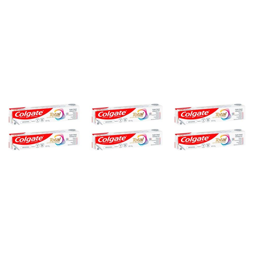 Colgate Total Active Prevention Original Toothpaste 40g Pack of 6