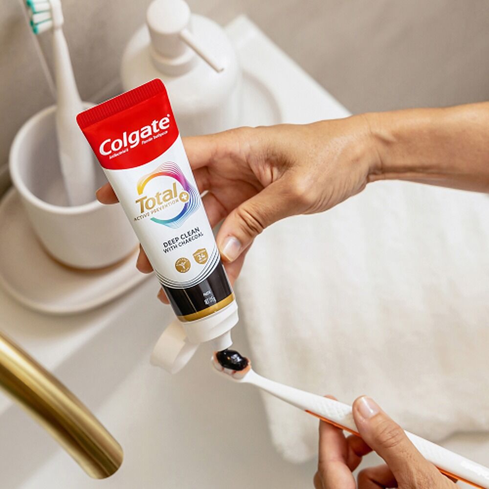 Colgate Total Active Prevention+ Deep Clean with Charcoal Toothpaste 115g