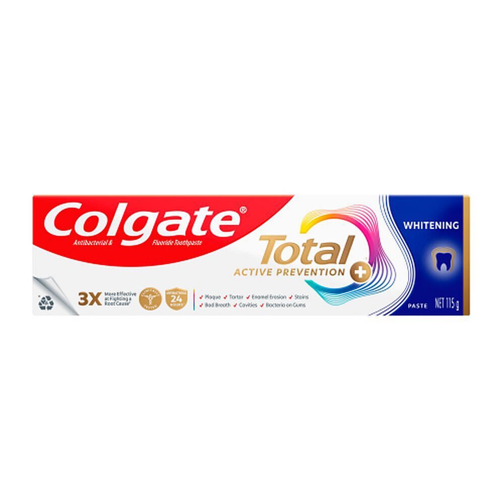 Colgate Total Active Prevention+ Whitening Toothpaste 115g