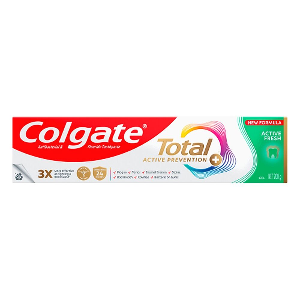 Colgate Total Active Prevention+ Active Fresh Toothpaste 200g