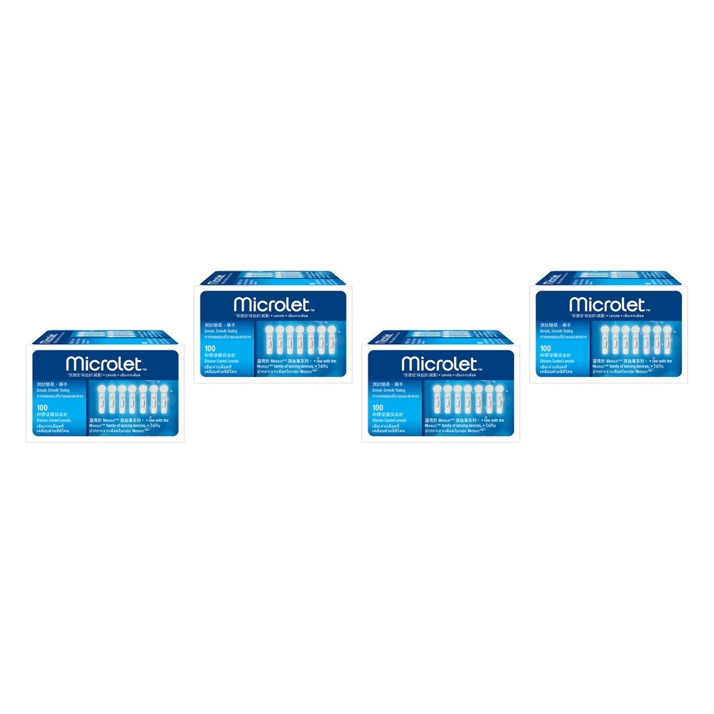 Microlet Lancets 100 Pack Bundle of 4