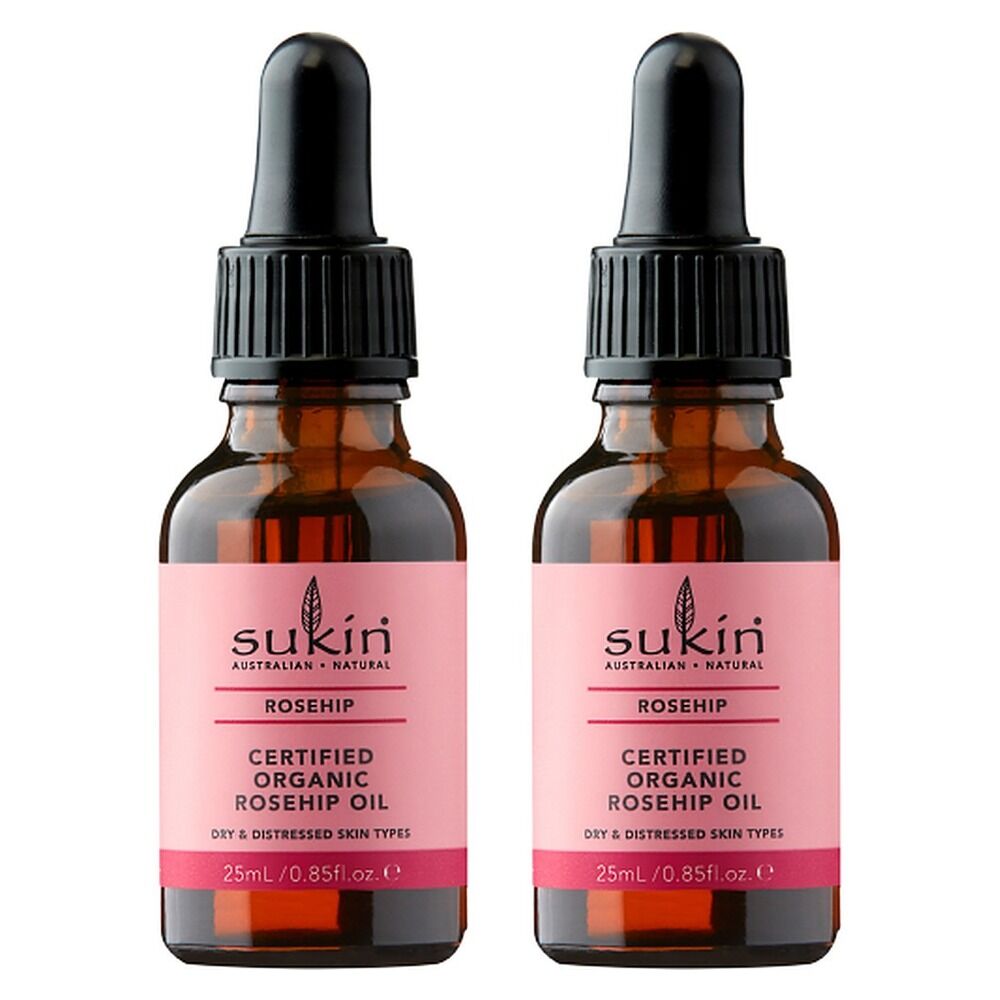 Sukin Certified Organic Rose Hip Oil 25mL Pack of 2