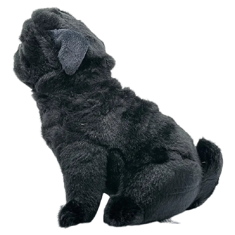 Bocchetta Plush Toys "Oreo" The Pug Dog Plush Toy Sitting Medium 28cm