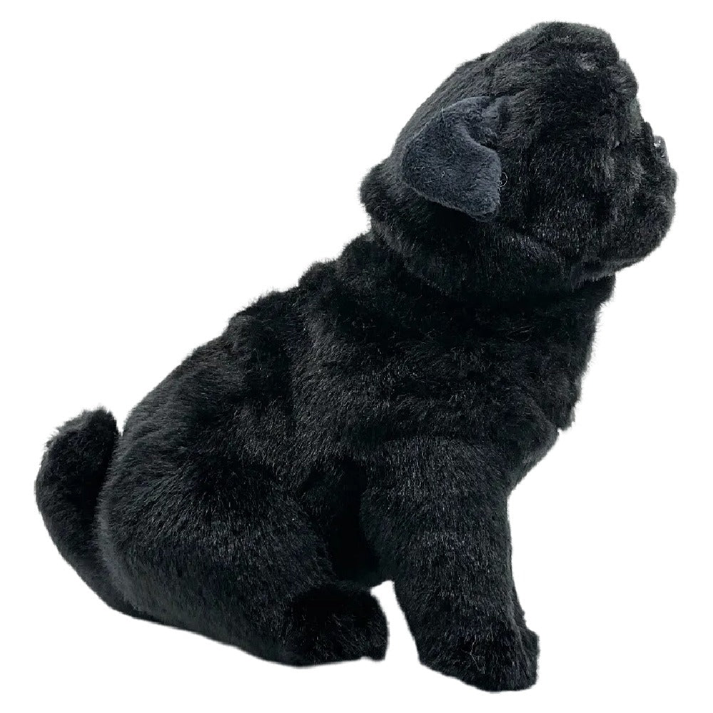 Bocchetta Plush Toys "Oreo" The Pug Dog Plush Toy Sitting Medium 28cm