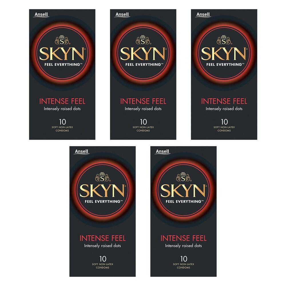 Skyn Intense Feel Condoms 10 Pack Bundle of 5