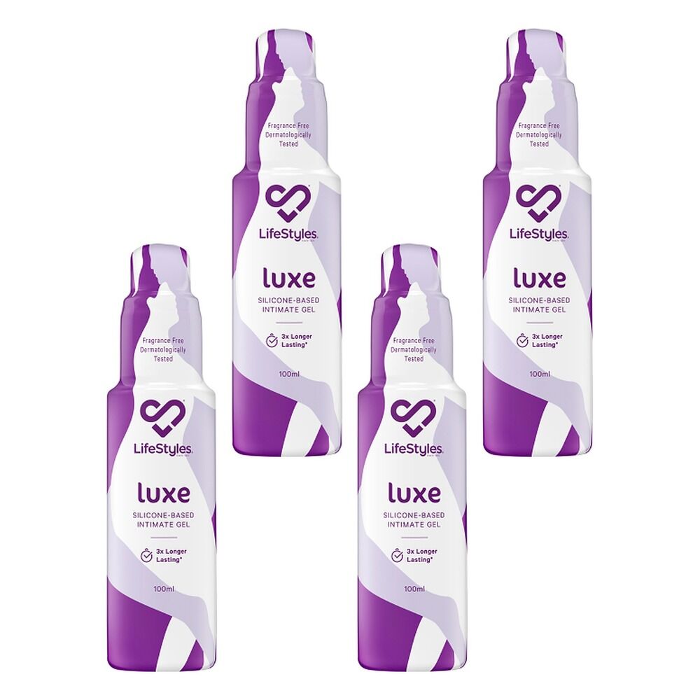 LifeStyles Luxe Silicone Lubricant 100mL Pack of 4