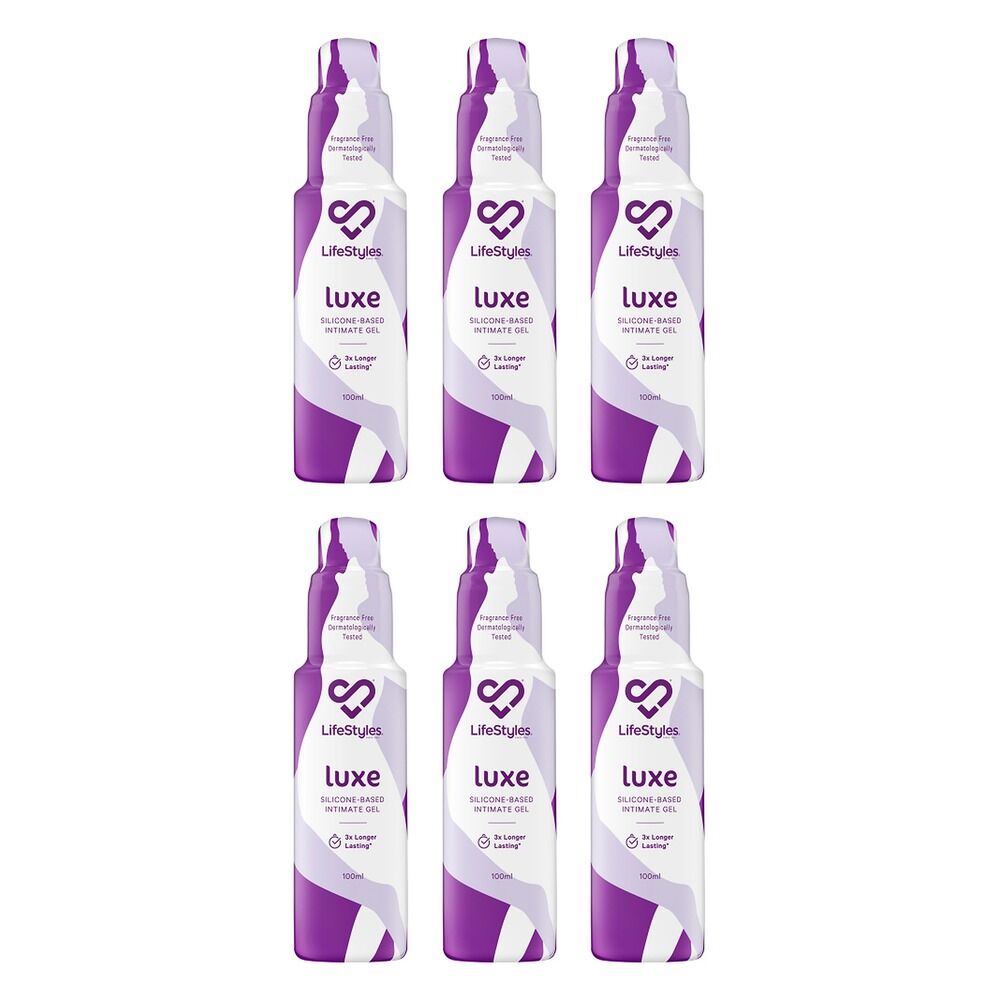LifeStyles Luxe Silicone Lubricant 100mL Pack of 6