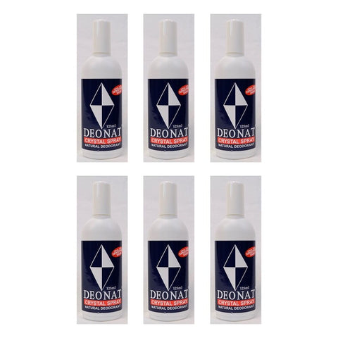 Deonat Crystal Deodorant Spray 125mL Pack of 6
