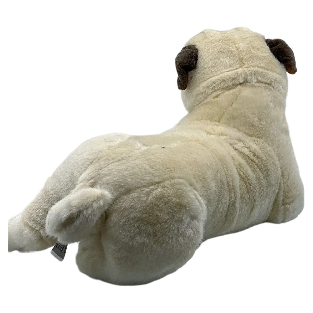 Bocchetta Plush Toys "Kaos" Pug Dog Stuffed Animal Fawn Lying Medium 44cm