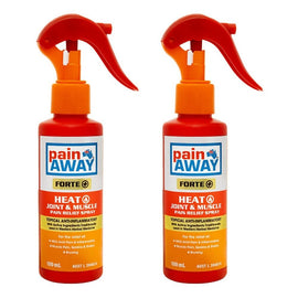 Pain Away Forte+ Heat Joint & Muscle Pain Relief Spray 100mL Pack of 2