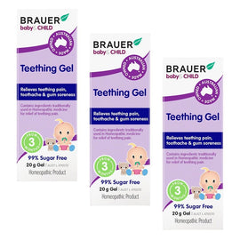 Brauer Baby & Child Teething Gel 20g Pack of 3