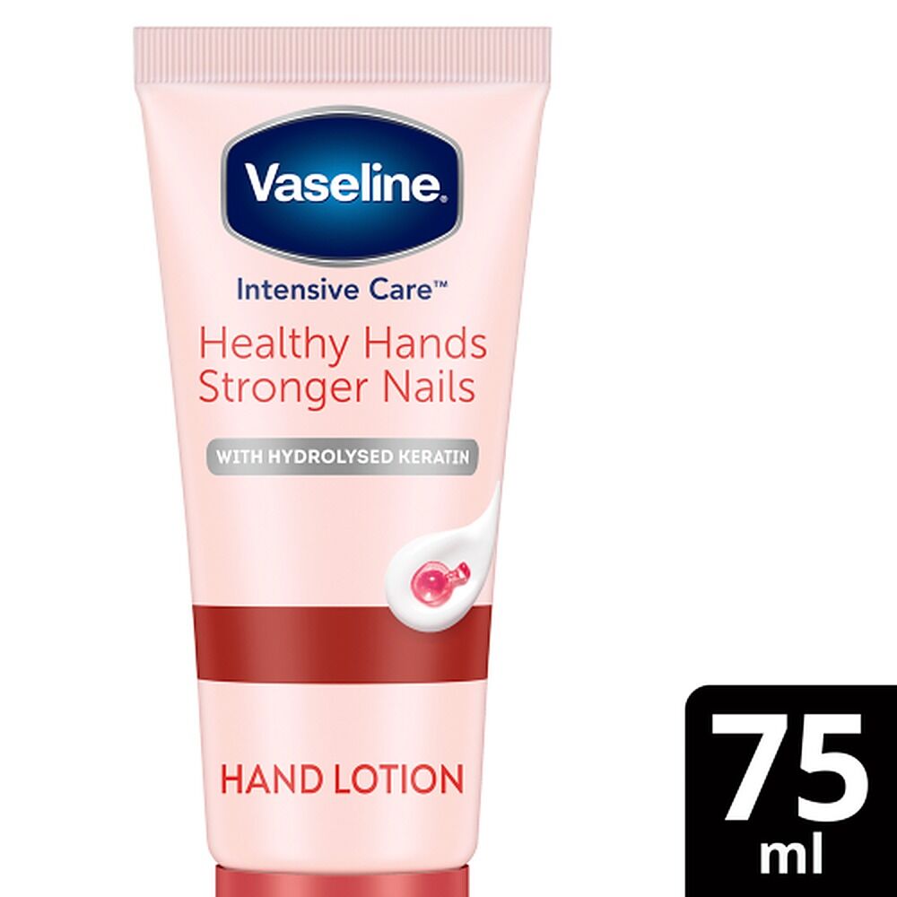 Vaseline Intensive Care Hand Cream Healthy Hands Stronger Nails 75mL