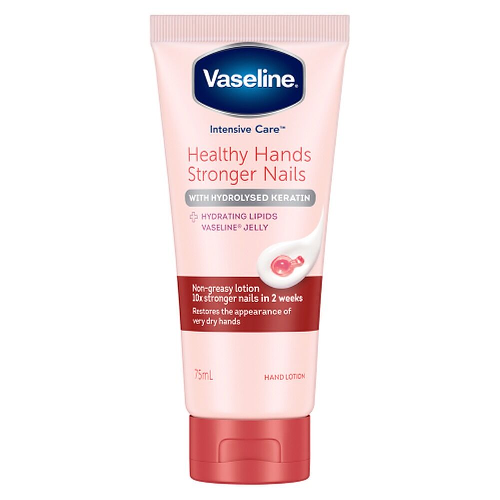 Vaseline Intensive Care Hand Cream Healthy Hands Stronger Nails 75mL