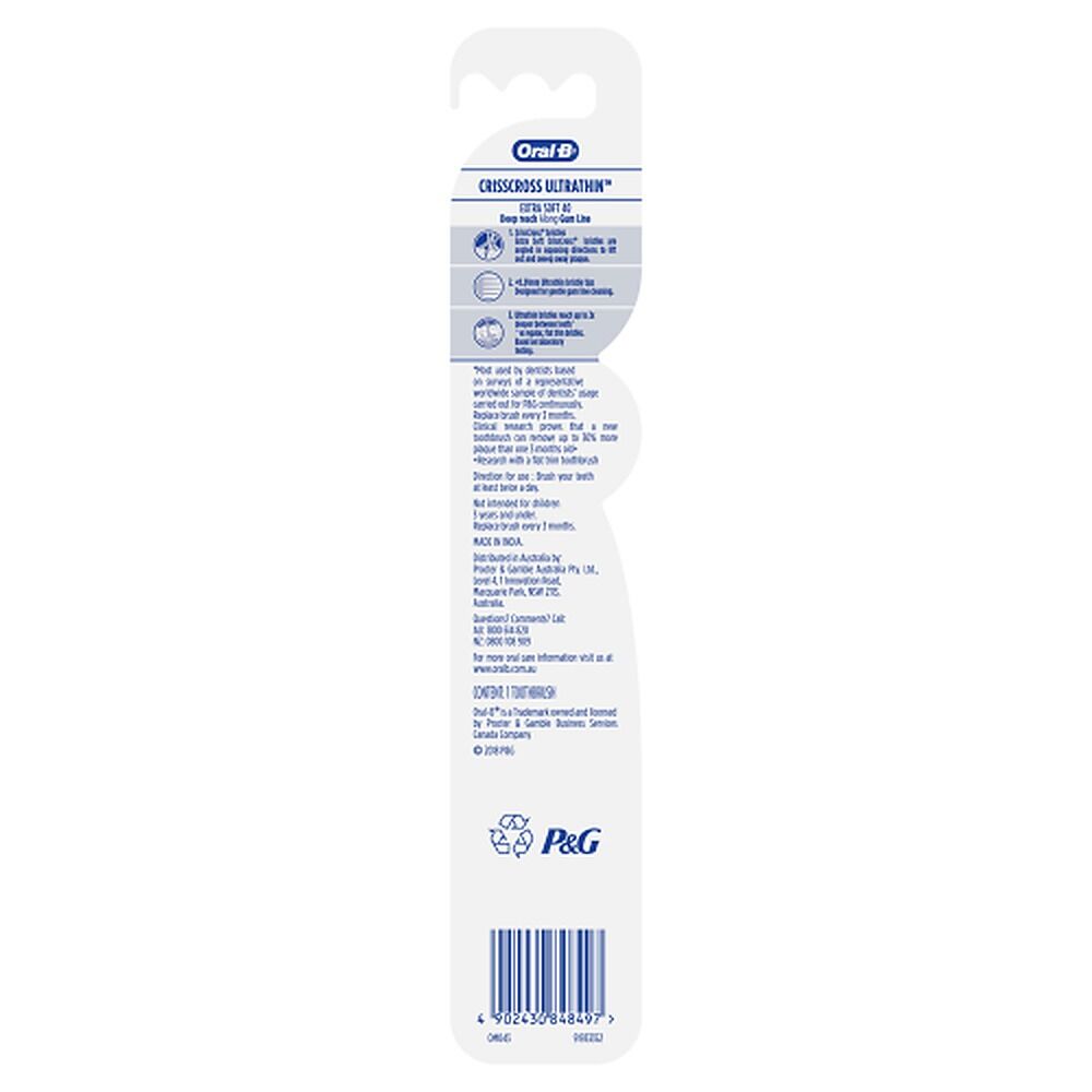 Oral-B CrissCross Ultrathin Extra Soft Toothbrush