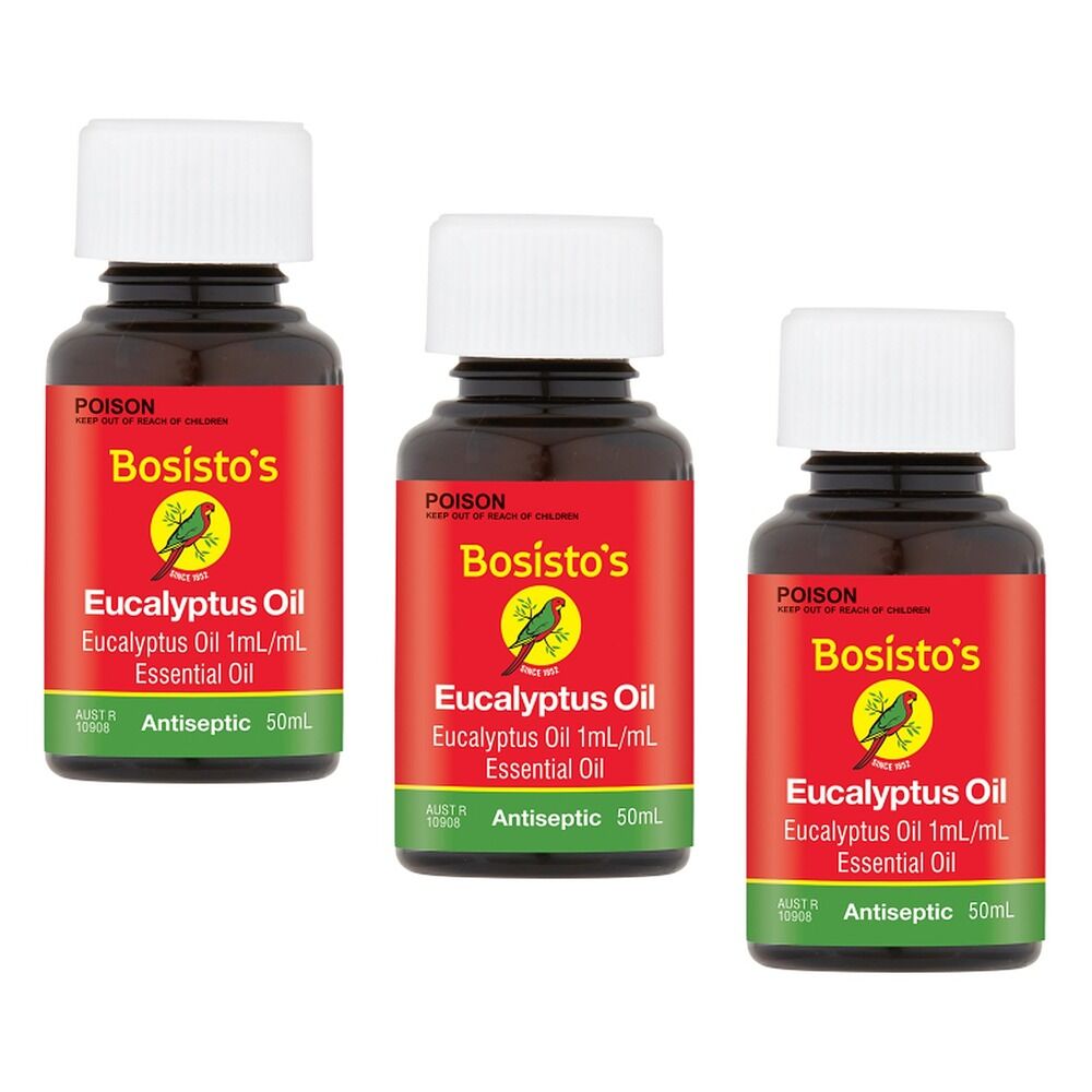 Bosisto's Eucalyptus Oil 50mL Pack of 3
