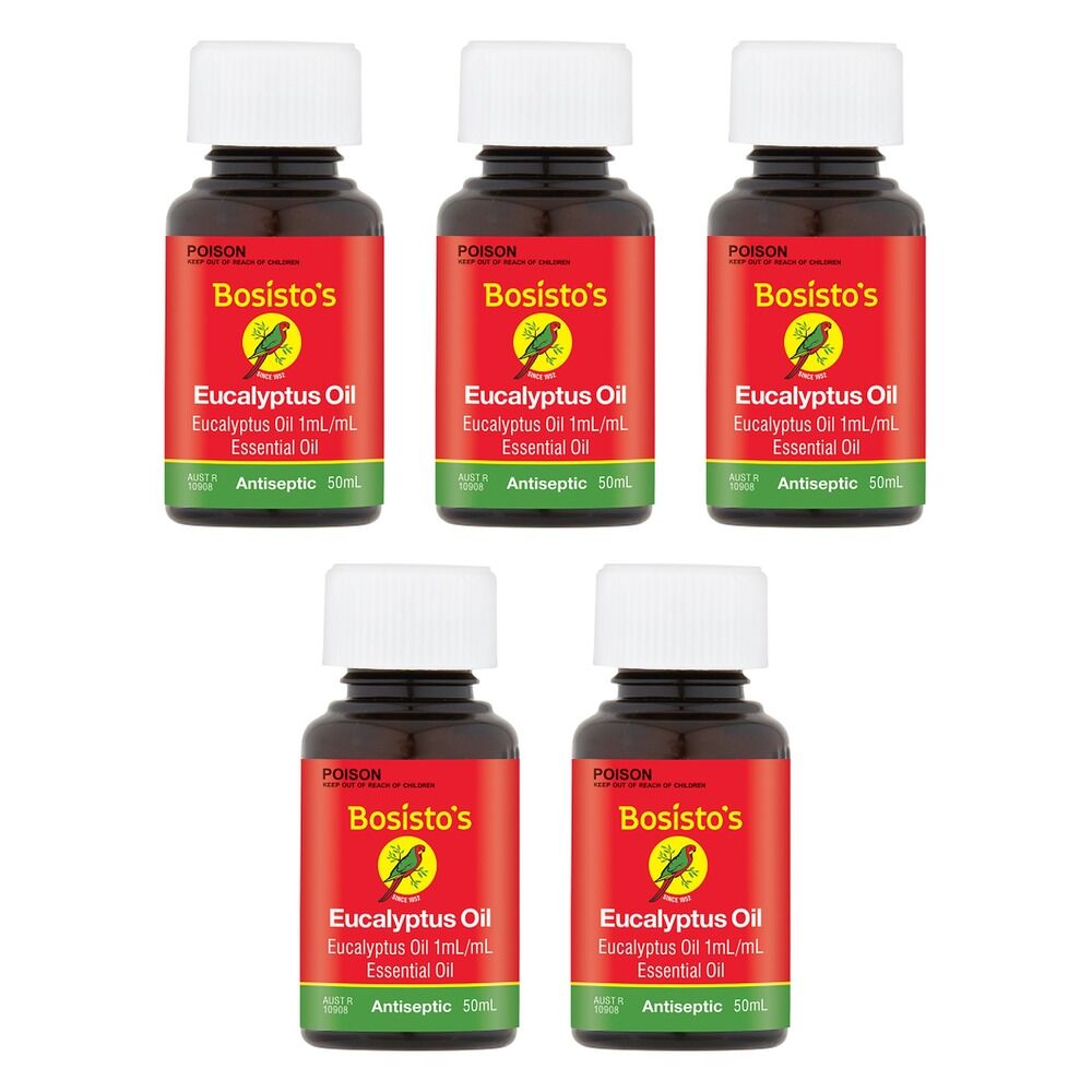 Bosisto's Eucalyptus Oil 50mL Pack of 5