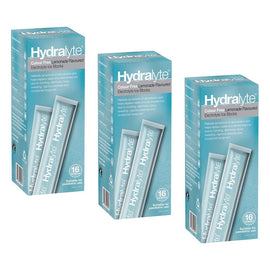 Hydralyte Colour Free Lemonade Flavoured Electrolyte Ice Blocks 16 Bundle of 3