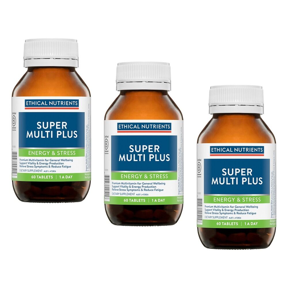 Ethical Nutrients Super Multi Plus 60 Tablets Pack of 3