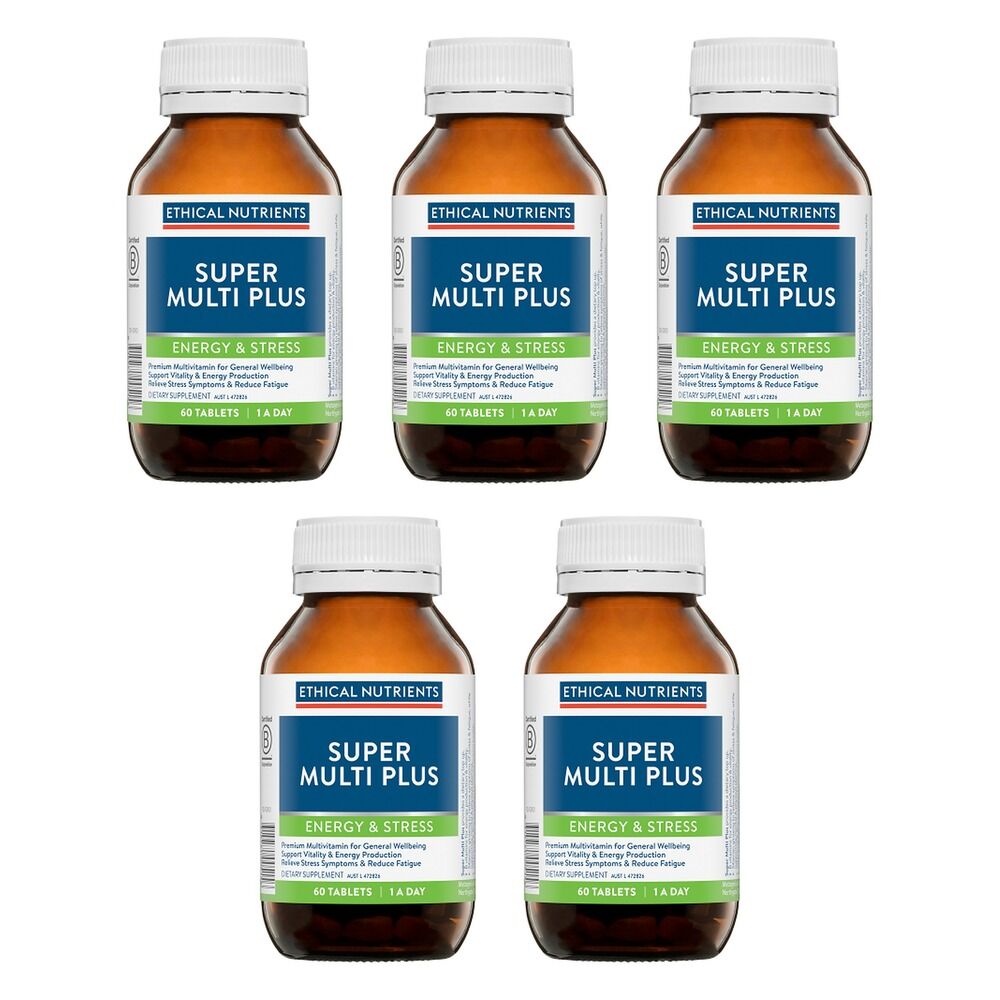 Ethical Nutrients Super Multi Plus 60 Tablets Pack of 5