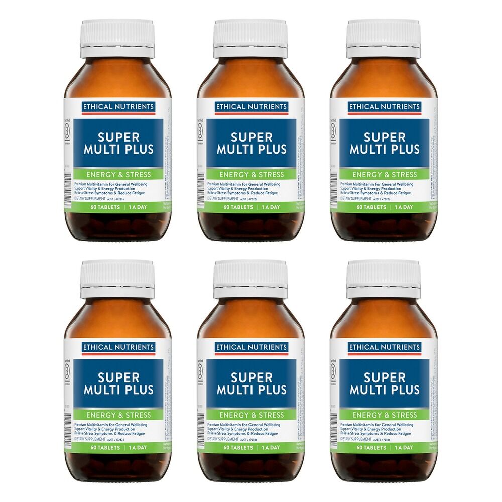 Ethical Nutrients Super Multi Plus 60 Tablets Pack of 6