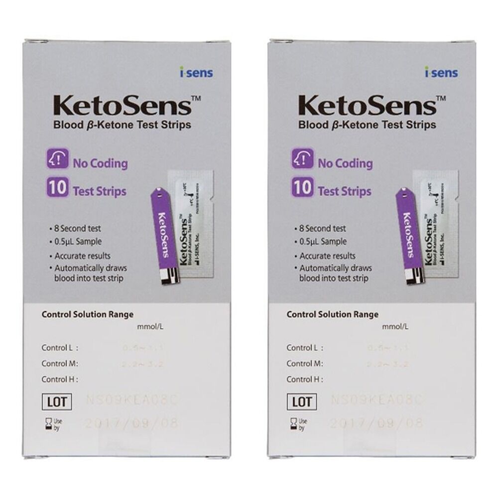 CareSens KetoSens Test Strips 10 Pack Bundle of 2