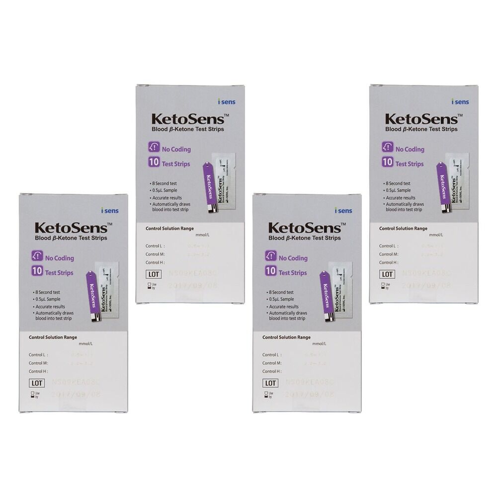 CareSens KetoSens Test Strips 10 Pack Bundle of 4