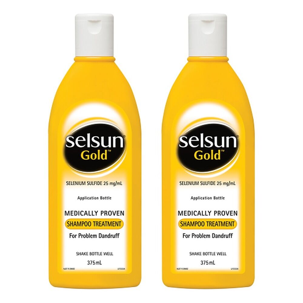 Selsun Gold Treatment Shampoo 375mL Pack of 2
