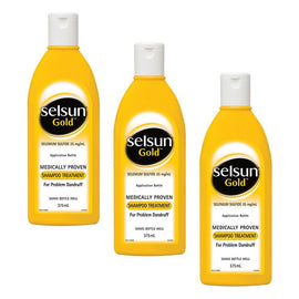Selsun Gold Treatment Shampoo 375mL Pack of 3