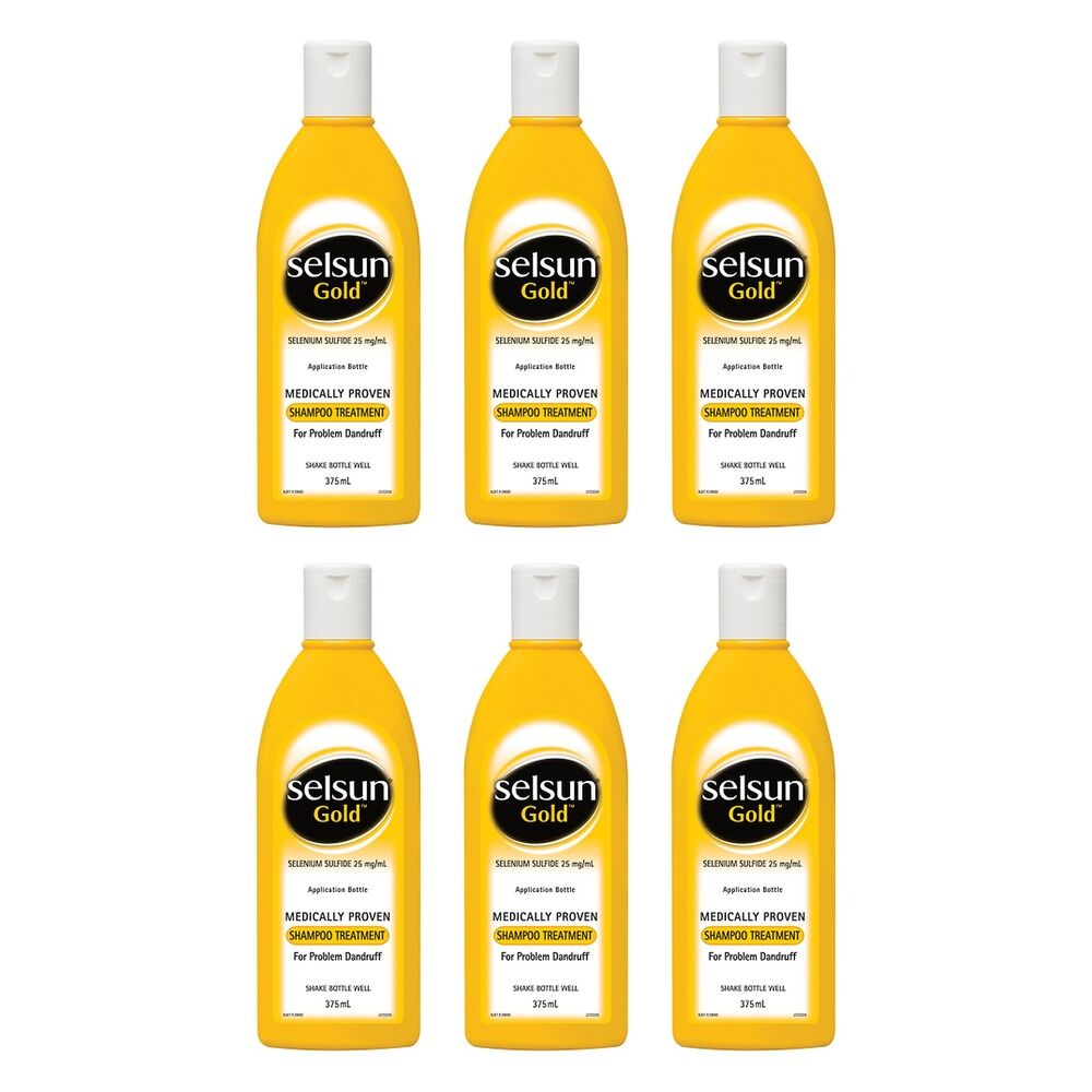Selsun Gold Treatment Shampoo 375mL Pack of 6