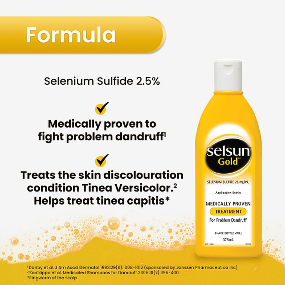 Selsun Gold Treatment Shampoo 375mL