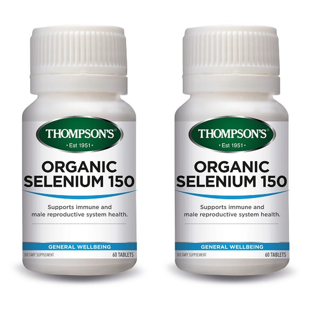 Thompson's Organic Selenium 60 Tablets Pack of 2