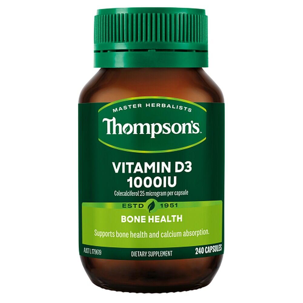 Thompson's Vitamin D3 1000IU 240 Capsules