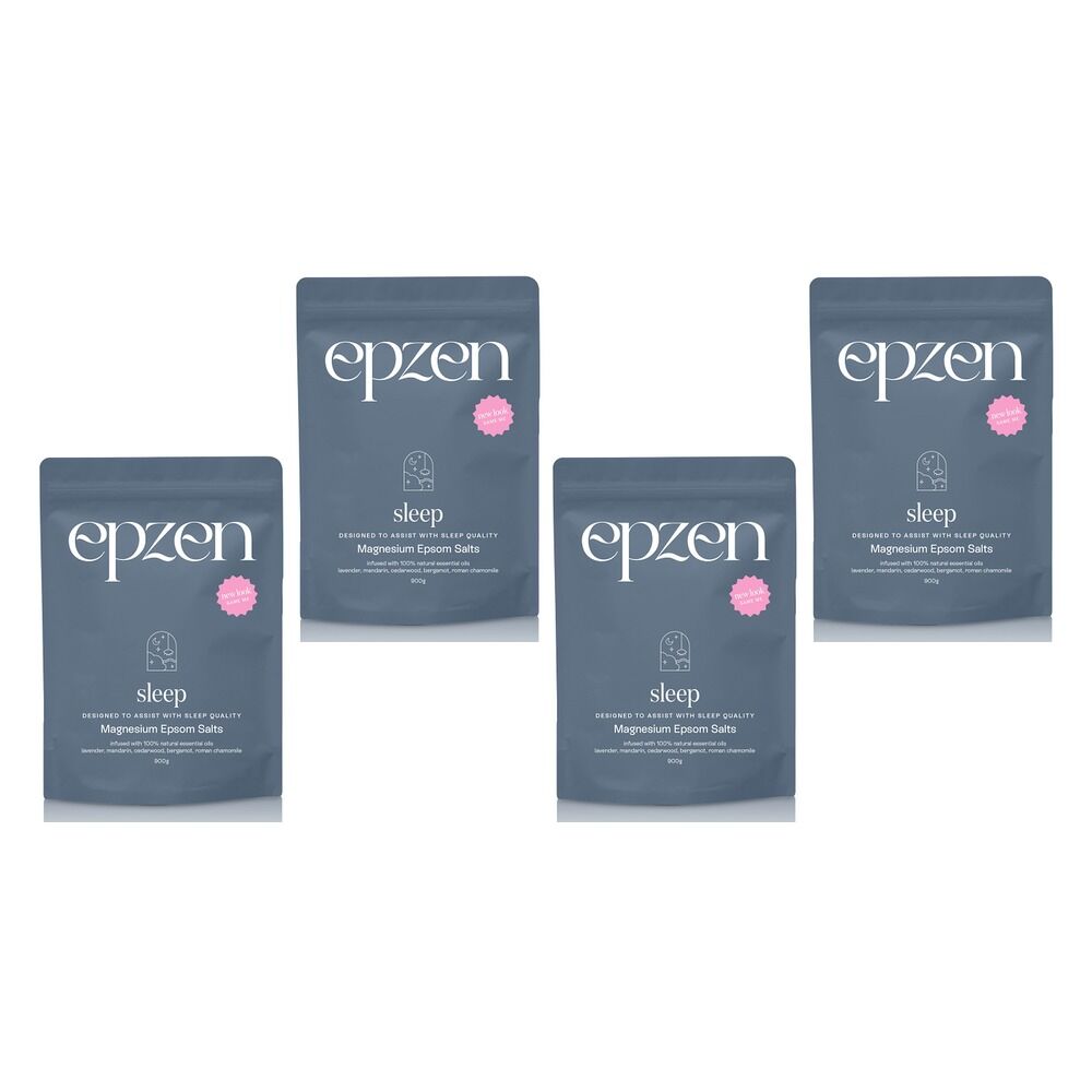 EpZen Magnesium Bath Crystals Sleep 900g Pack of 4