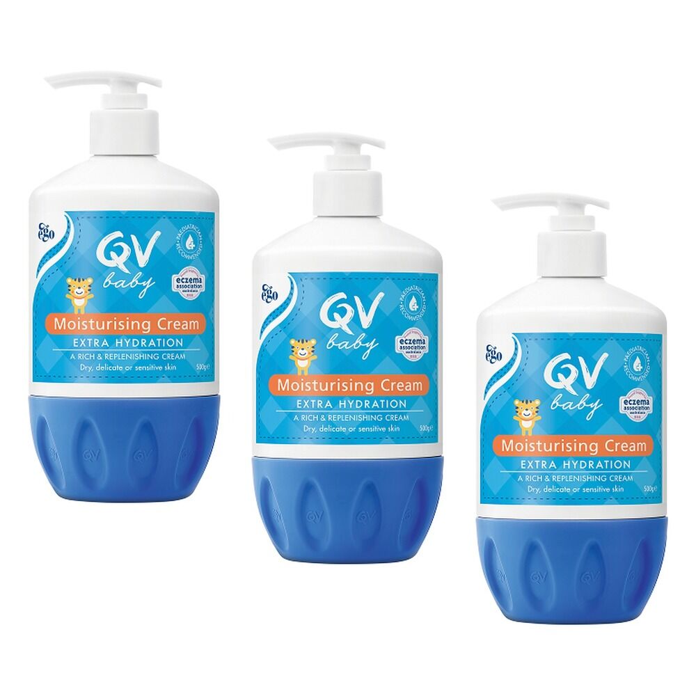 Ego QV Baby Moisturising Cream 500g Pack of 3