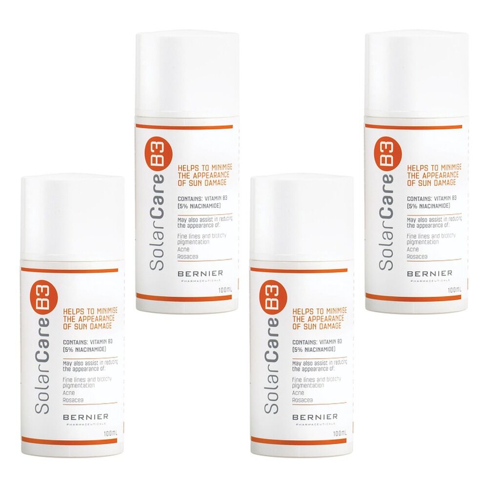 SolarCare B3 Niacinamide Airless Pump Bottle 100mL Pack of 4