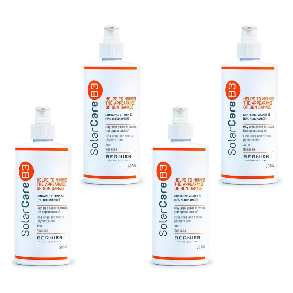 SolarCare B3 Niacinamide Pump Action Bottle 500mL Pack of 4