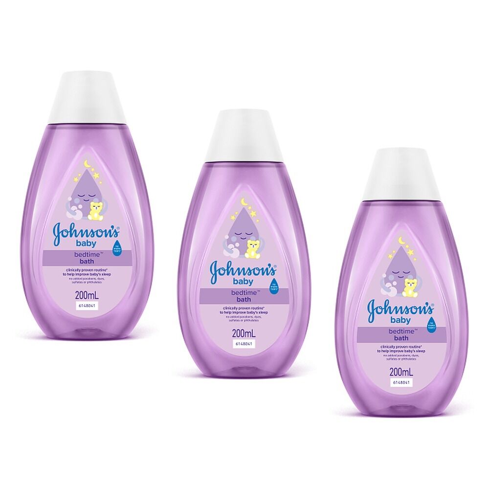 Johnson's Baby Bedtime Bath 200mL Pack of 3