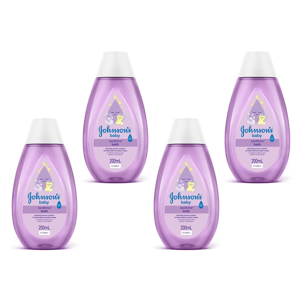Johnson's Baby Bedtime Bath 200mL Pack of 4