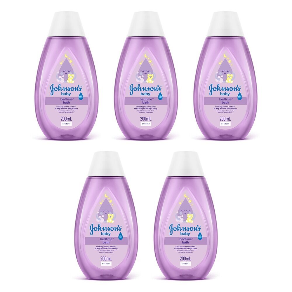 Johnson's Baby Bedtime Bath 200mL Pack of 5