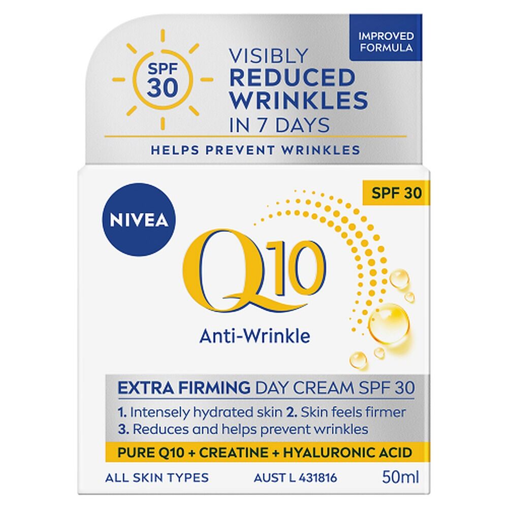 NIVEA Q10 Anti-Wrinkle Extra Firming Day Cream SPF30 50mL