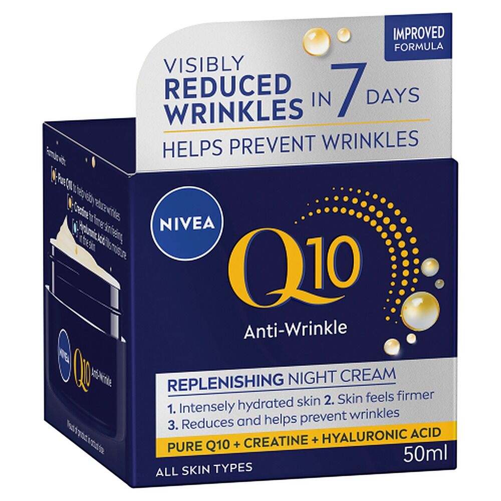NIVEA Q10 Anti-Wrinkle Night Cream 50mL