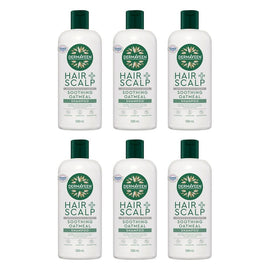 DermaVeen Oatmeal Shampoo for Dry, Flaky or Sensitive Scalps 500mL Pack of 6
