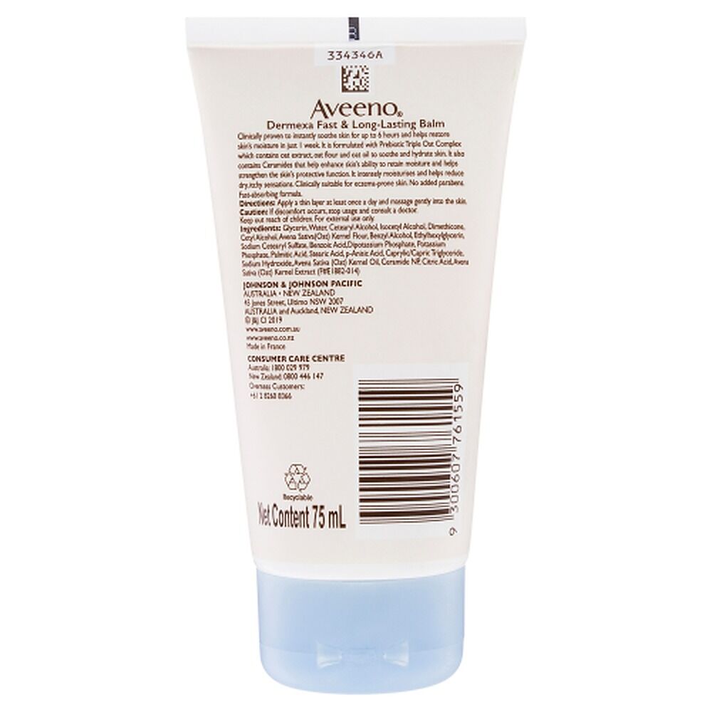 Aveeno Dermexa Body Balm for Sensitive, Eczema Prone Skin 75mL