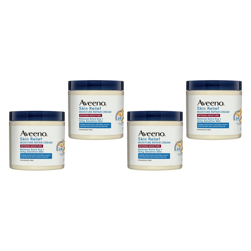 Aveeno Skin Relief Intense Moisture Repair Body Cream 311g Pack of 4