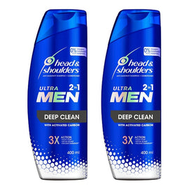 Head & Shoulders UltraMen Deep Clean 2in1 Shampoo & Conditioner 400mL Pack of 2